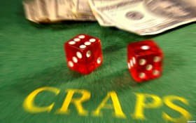 Casino-style entertainment scene showing 444ck section flow across devices